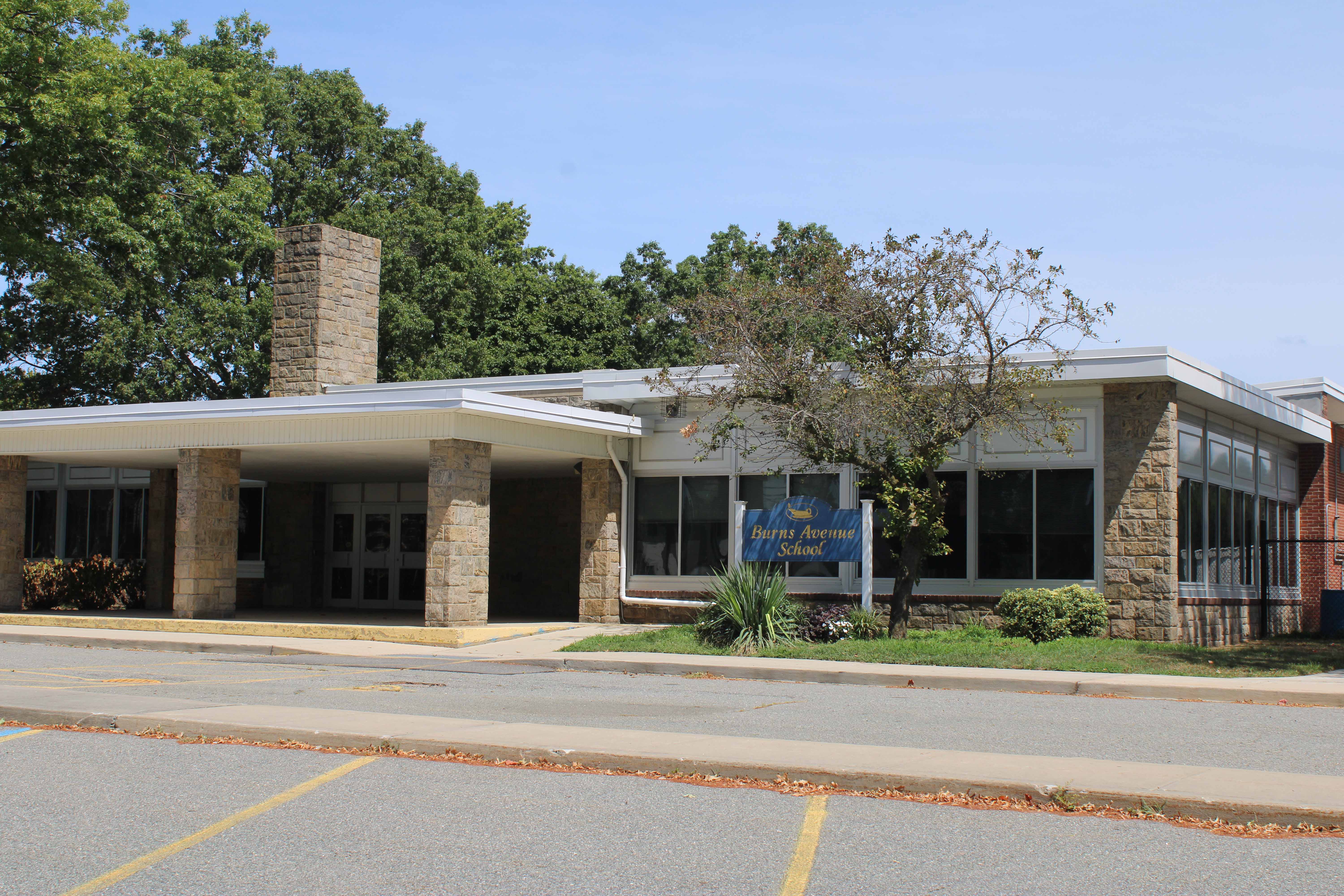 Outside of Burns Avenue School